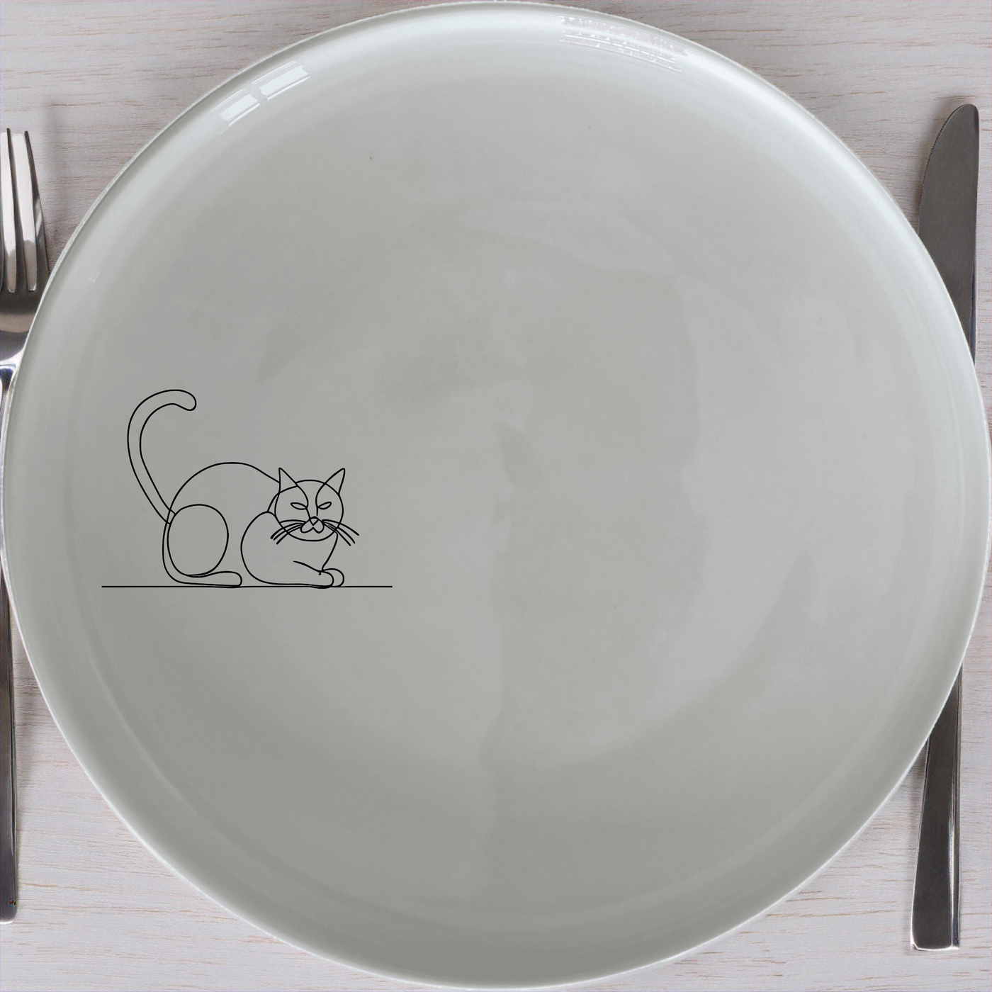 Grumpy Fat Cat Side Plate Set of 4 - Range 4 offers a charming and playful design perfect for any cat lover. This set includes four beautifully crafted side plates featuring a grumpy fat cat illustration. Ideal for everyday use or as a gift, these plates add a touch of whimsy to your dining table.