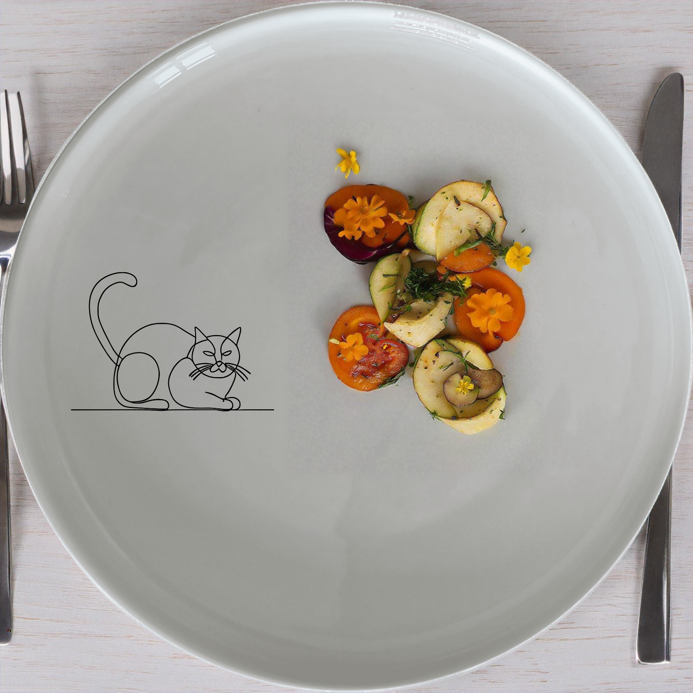 Grumpy Fat Cat Side Plate Set of 4 - Range 4 offers a charming and playful design perfect for any cat lover. This set includes four beautifully crafted side plates featuring a grumpy fat cat illustration. Ideal for everyday use or as a gift, these plates add a touch of whimsy to your dining table.