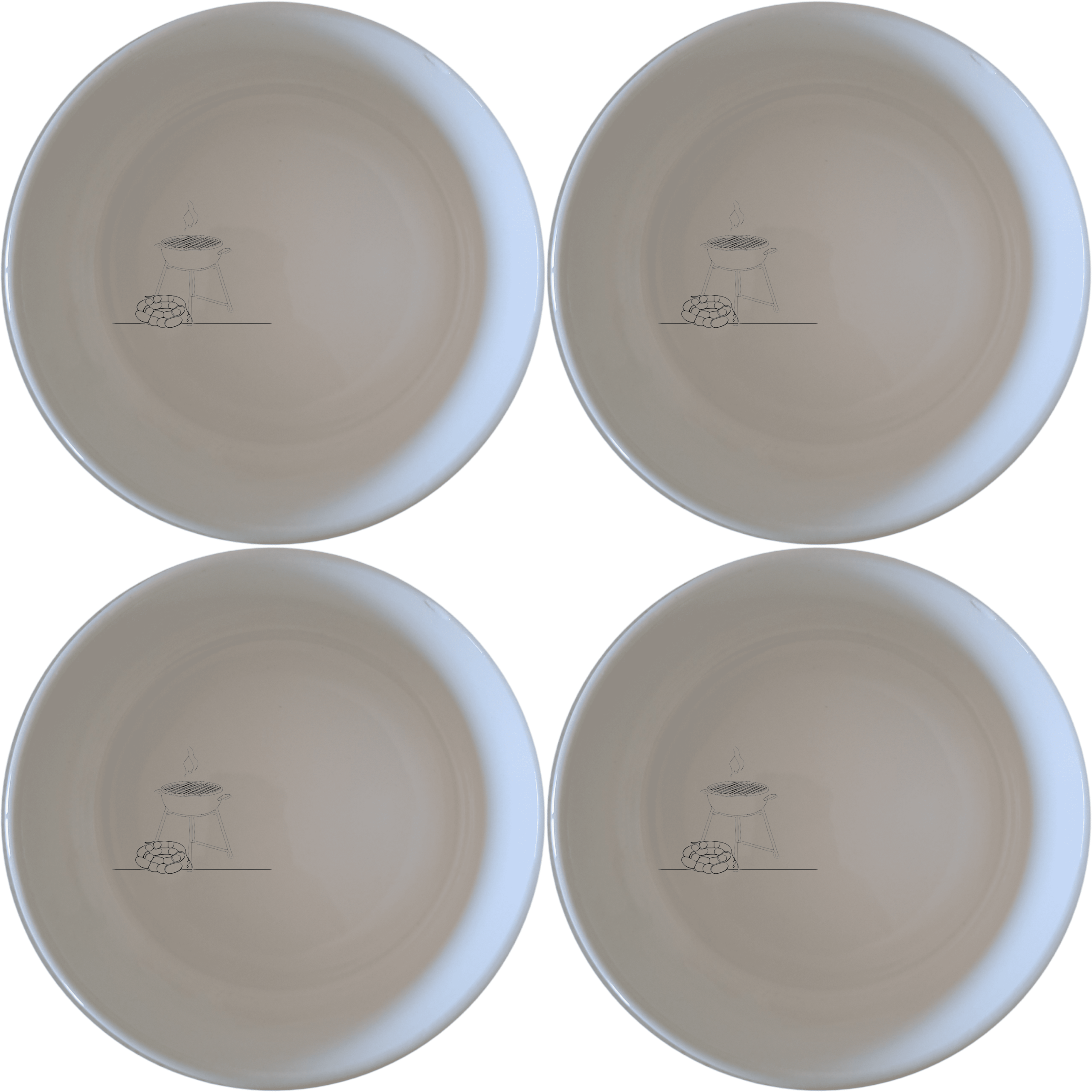 Braai Boerewors Bowl Set of 4 - Range 1 is a stylish and practical addition to your kitchen, perfect for serving and enjoying your favorite dishes.