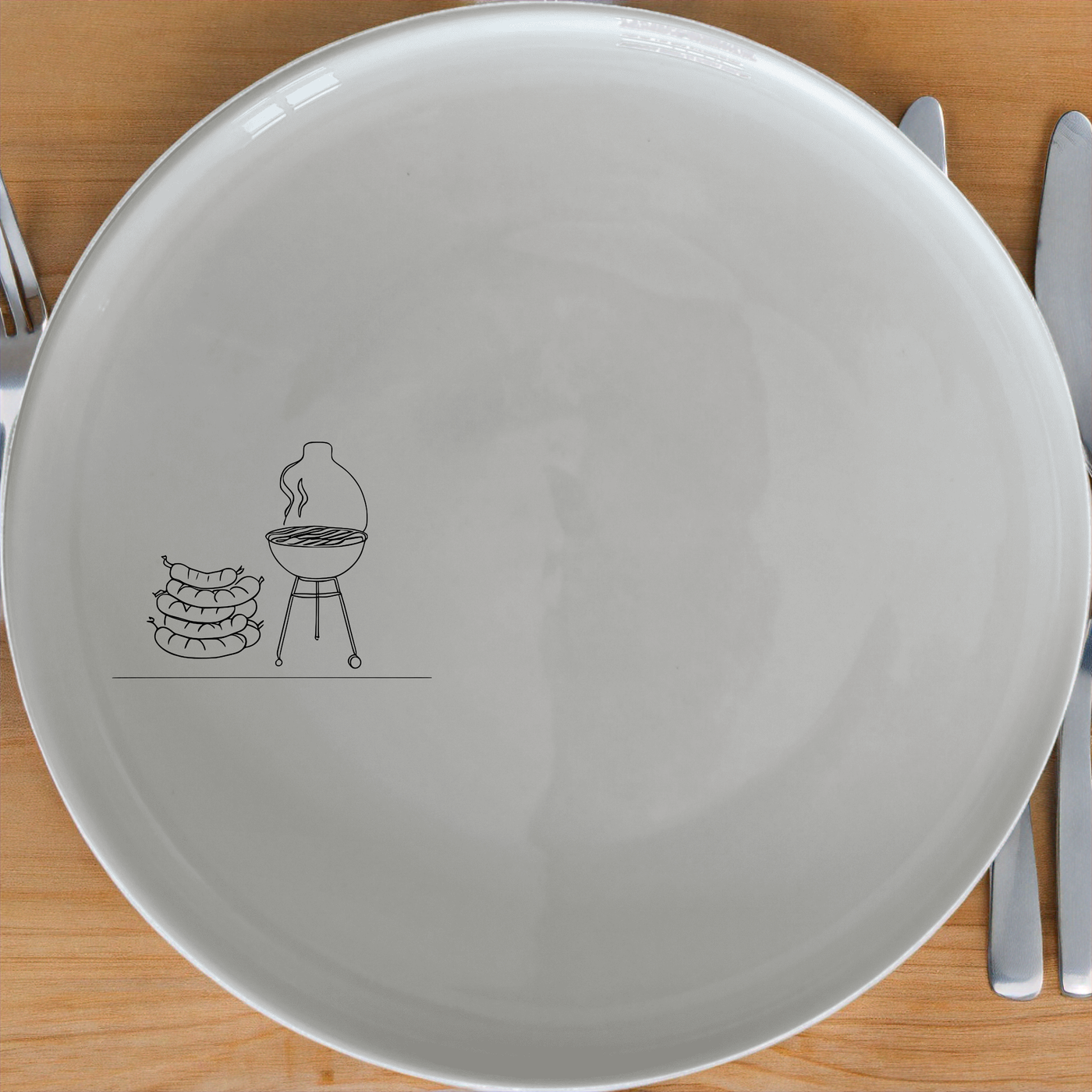 Braai Boerewors Dinner Plate Set of 4 - Range 3 is a stylish and practical addition to your dinnerware collection, perfect for any occasion.