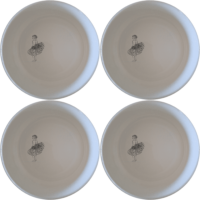The Cape Malay Pattern Bowl Set of 4 - Range 3 features intricate designs perfect for any dining occasion.