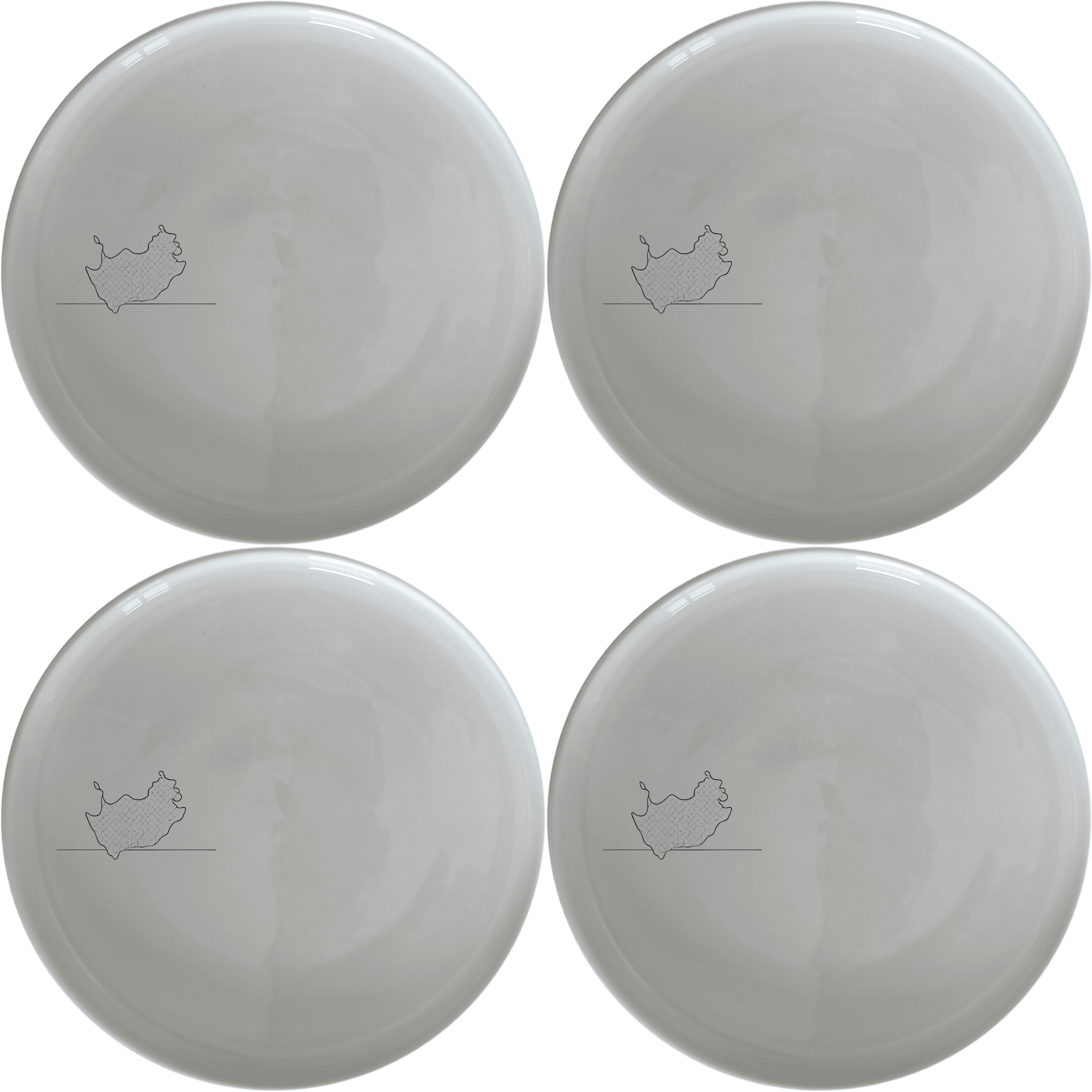 Cape Malay Patterns Dinner Plate Set of 4 - Range 2 brings artistic flair to your dining table with intricate designs.