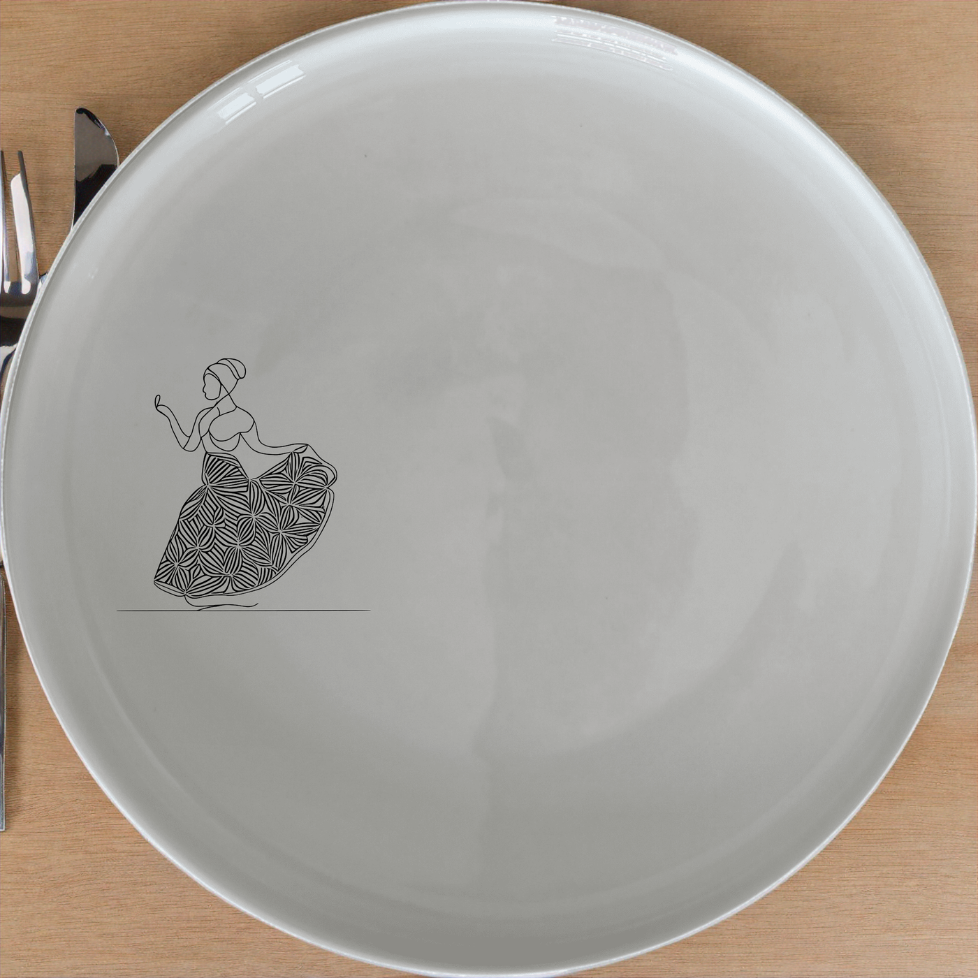 Cape Malay Patterns Dinner Plate Set of 4 - Range 1 adds a touch of cultural elegance to your dining table with intricate designs.