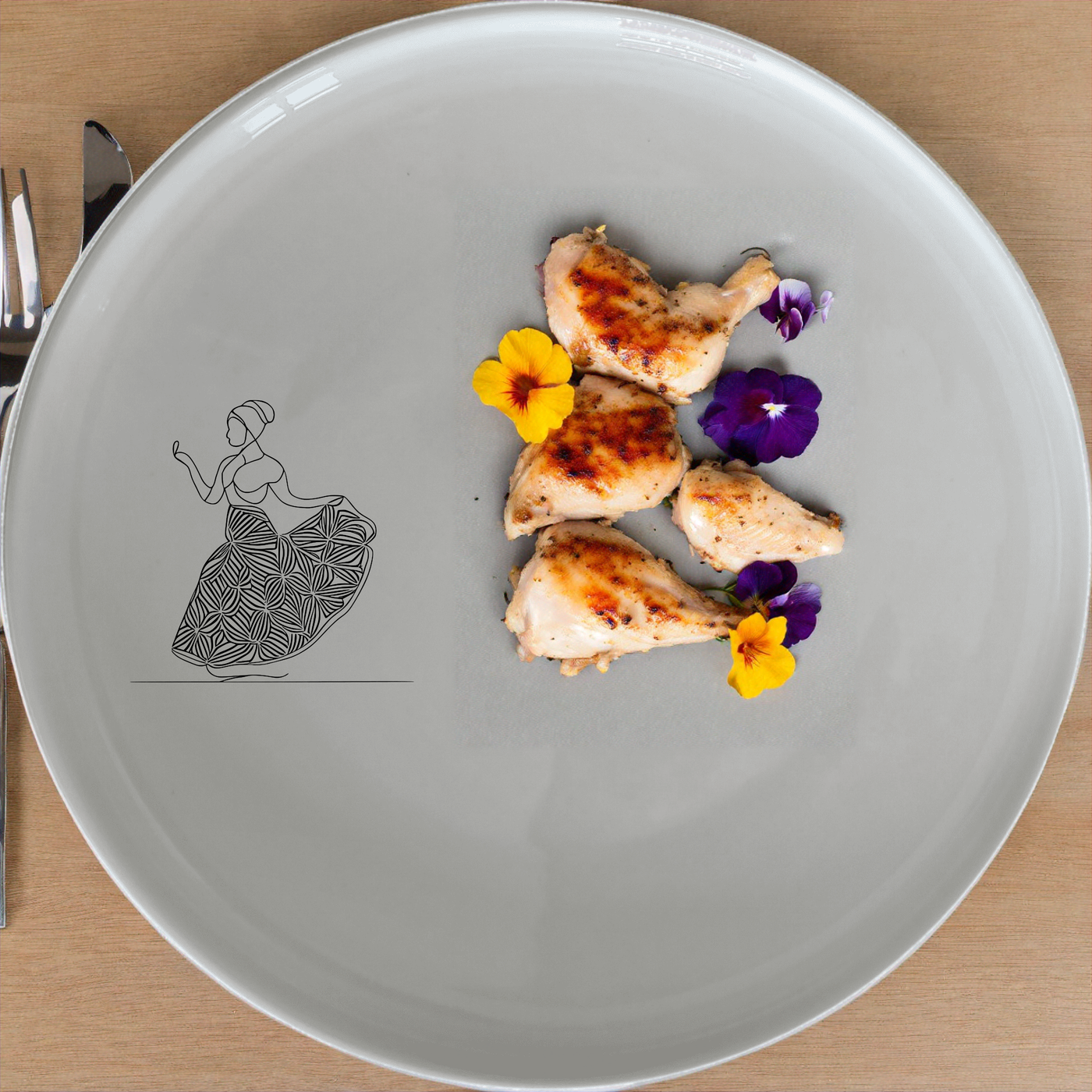 Cape Malay Patterns Dinner Plate Set of 4 - Range 1 adds a touch of cultural elegance to your dining table with intricate designs.