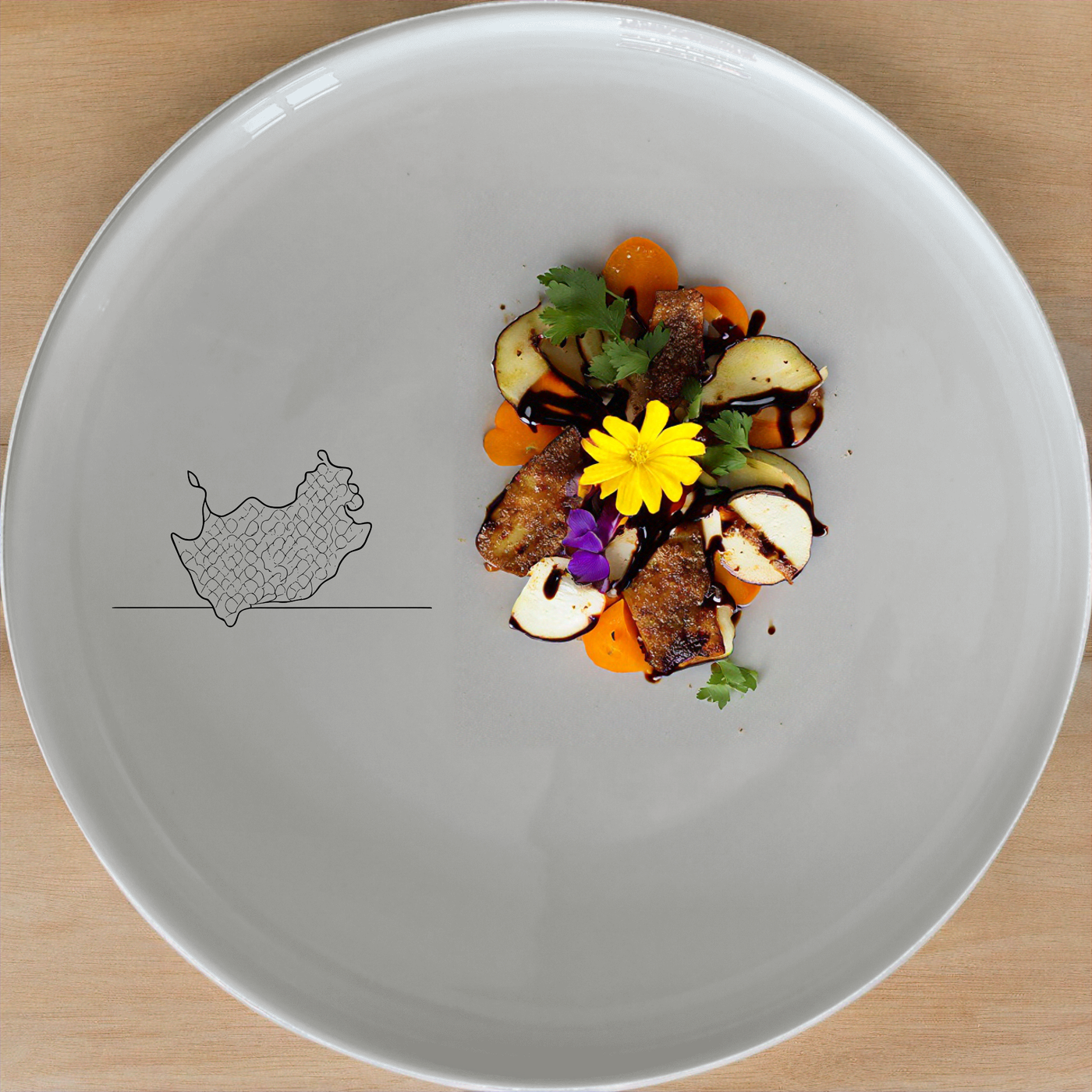 Cape Malay Patterns Dinner Plate Set of 4 - Range 2 brings artistic flair to your dining table with intricate designs.