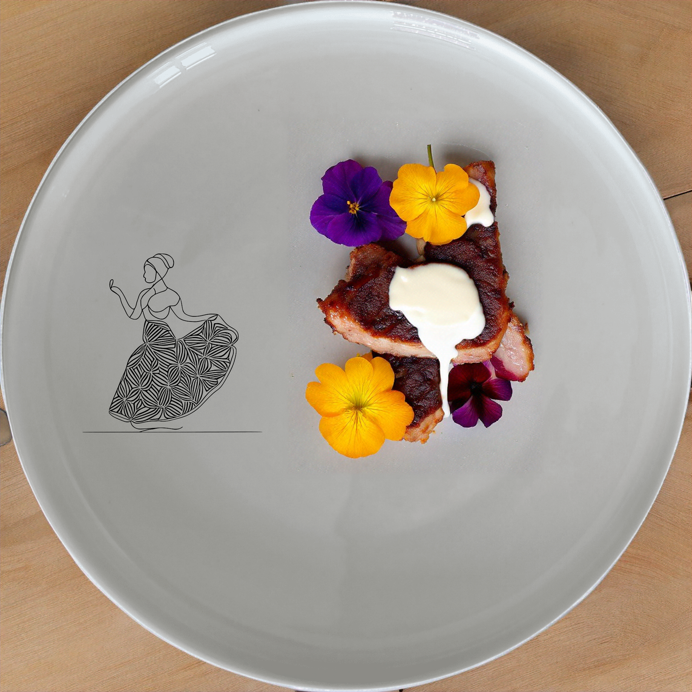 The Cape Malay Patterns Side Plate Set of 4 - Range 1 features intricate traditional designs, perfect for adding cultural flair to your dining experience.
