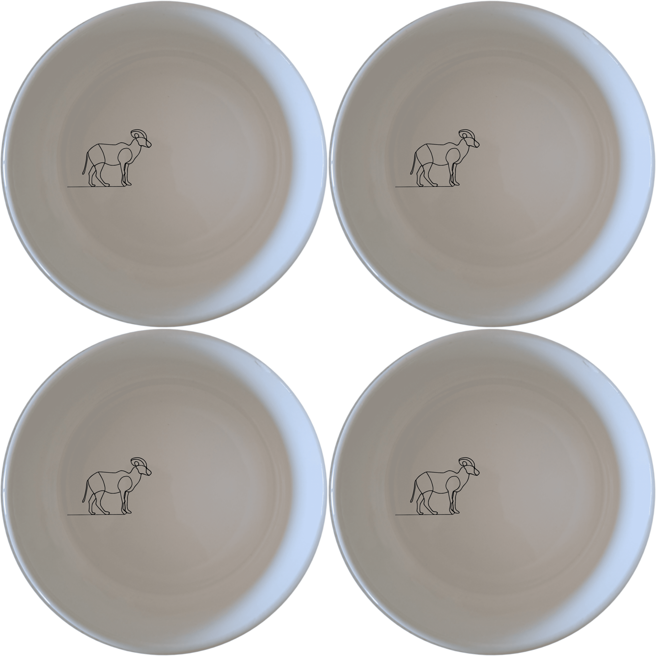 The Cape Wildlife Series Bowl Set of 4 brings a touch of nature to your dining table with its elegant and versatile design.