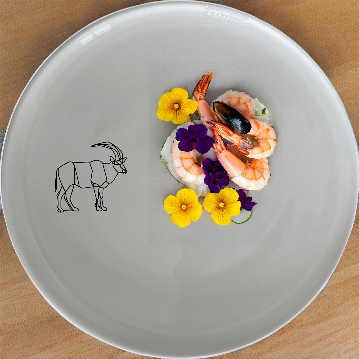 The Cape Wildlife Series Dinner Set of 12 - Range 2 features elegant animal designs for a sophisticated dining experience.