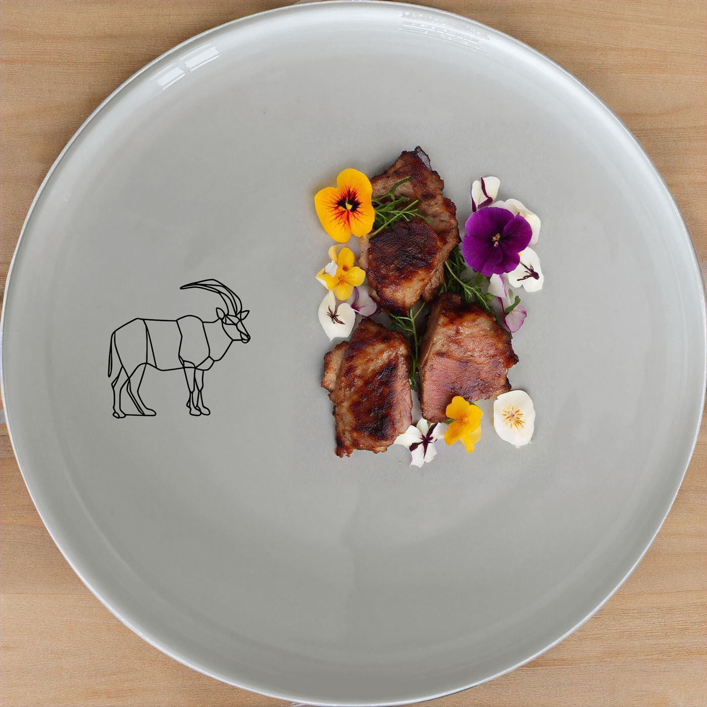 Discover the Cape Wildlife Dinner Plate Set of 4 - Range 2, a stunning collection of ceramic plates featuring elegant wildlife designs.