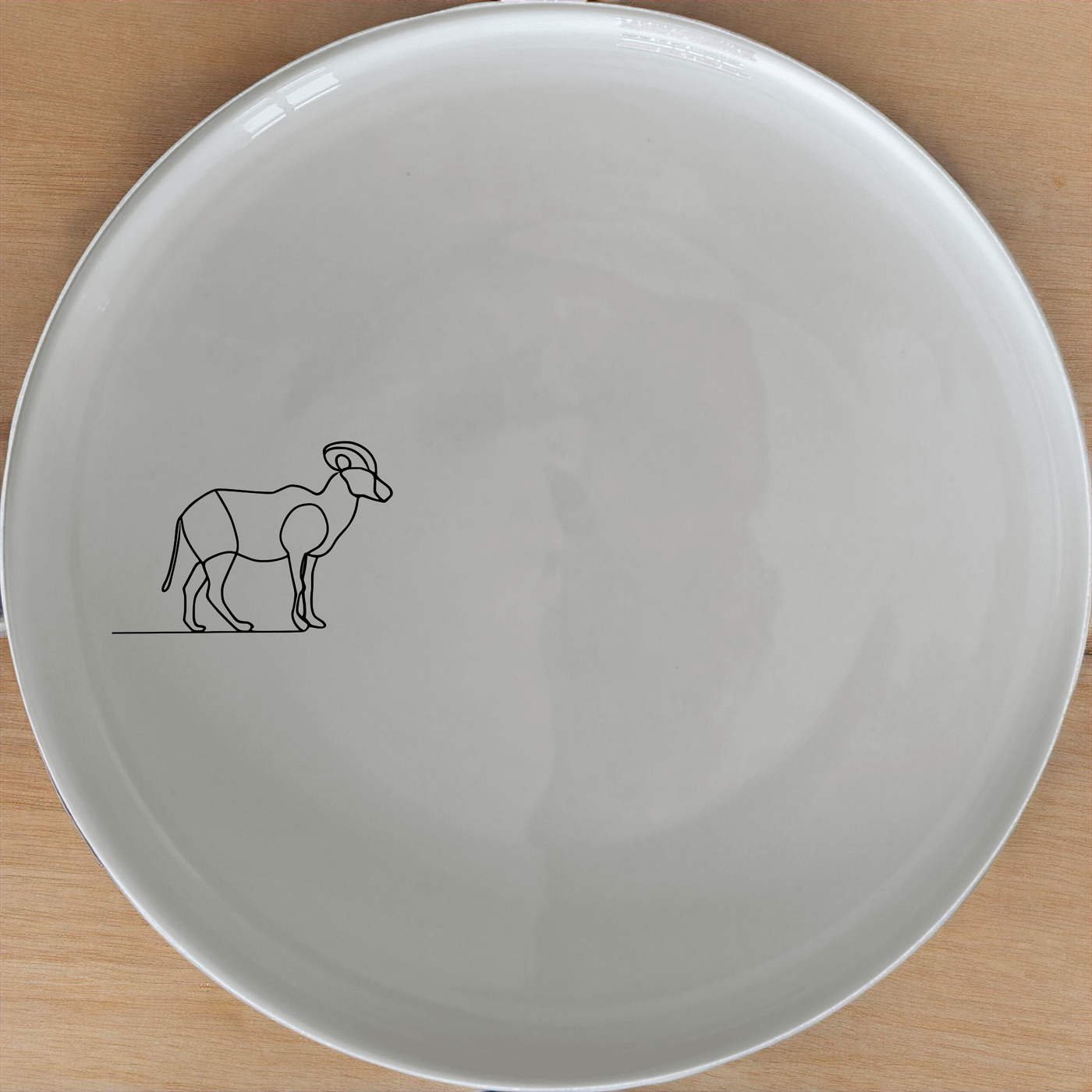 Discover the Wildlife Goat Side Plate Set of 4 - Range 4, a charming addition to your tableware collection.