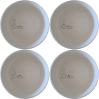 Discover the Coffee Pastries Bowl Set of 4 - Range 2, perfect for enjoying your favorite treats in style. Crafted from durable ceramic, these bowls add a touch of elegance to your dining experience.