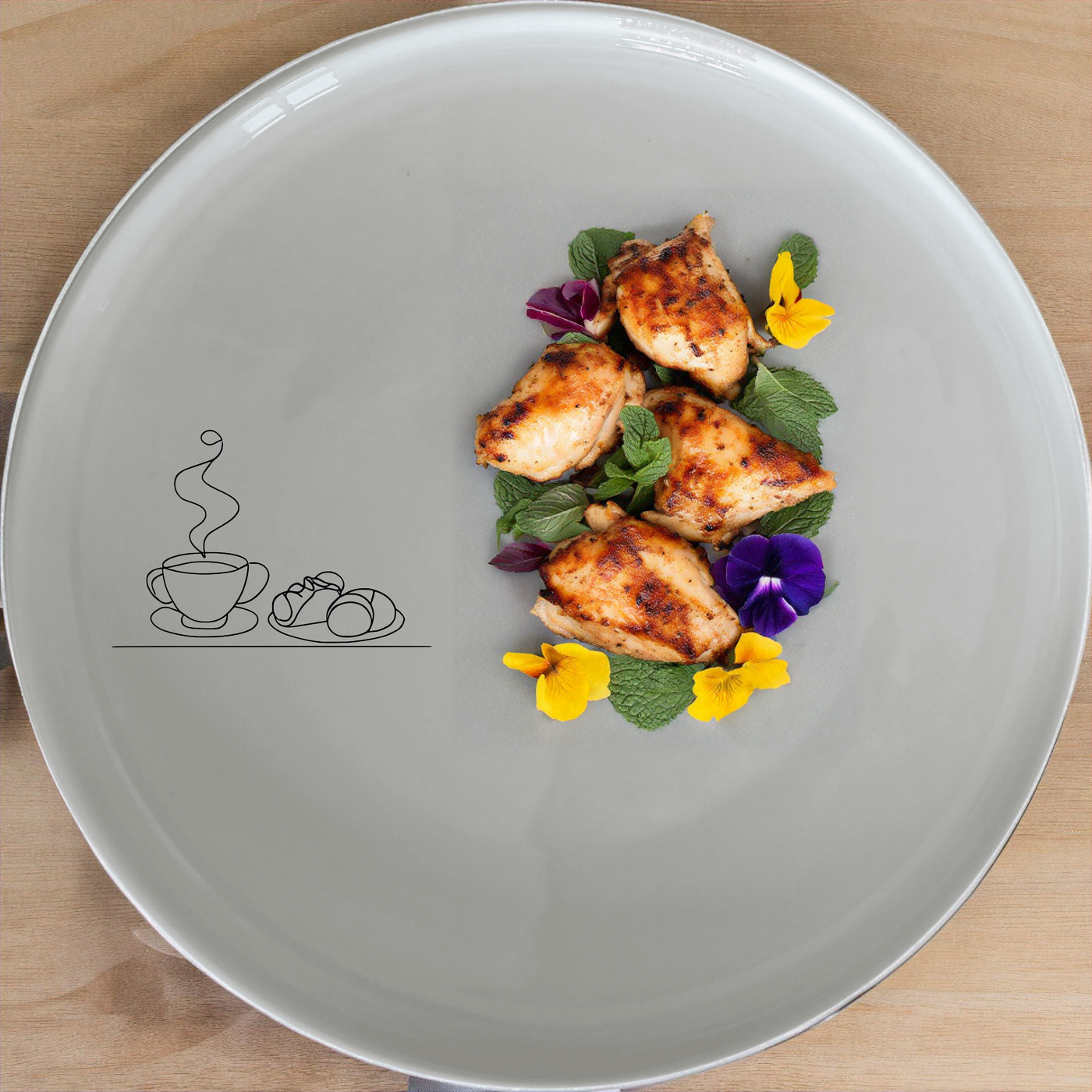 Discover the Coffee Pastries Dinner Plate Set of 4 - Range 2, a perfect blend of style and functionality for your dining experience.