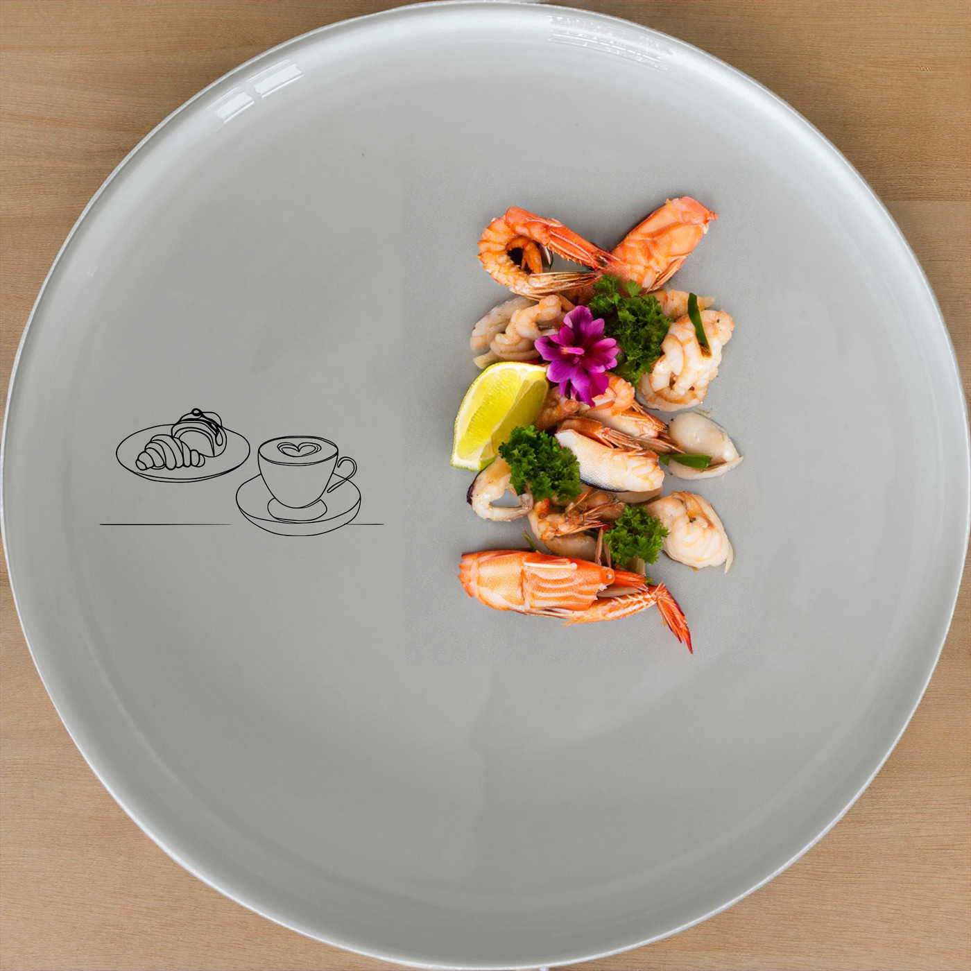 Coffee Pastries Dinner Plate Set of 4 - Range 3 is a stylish and versatile dinner plate set perfect for any dining occasion.