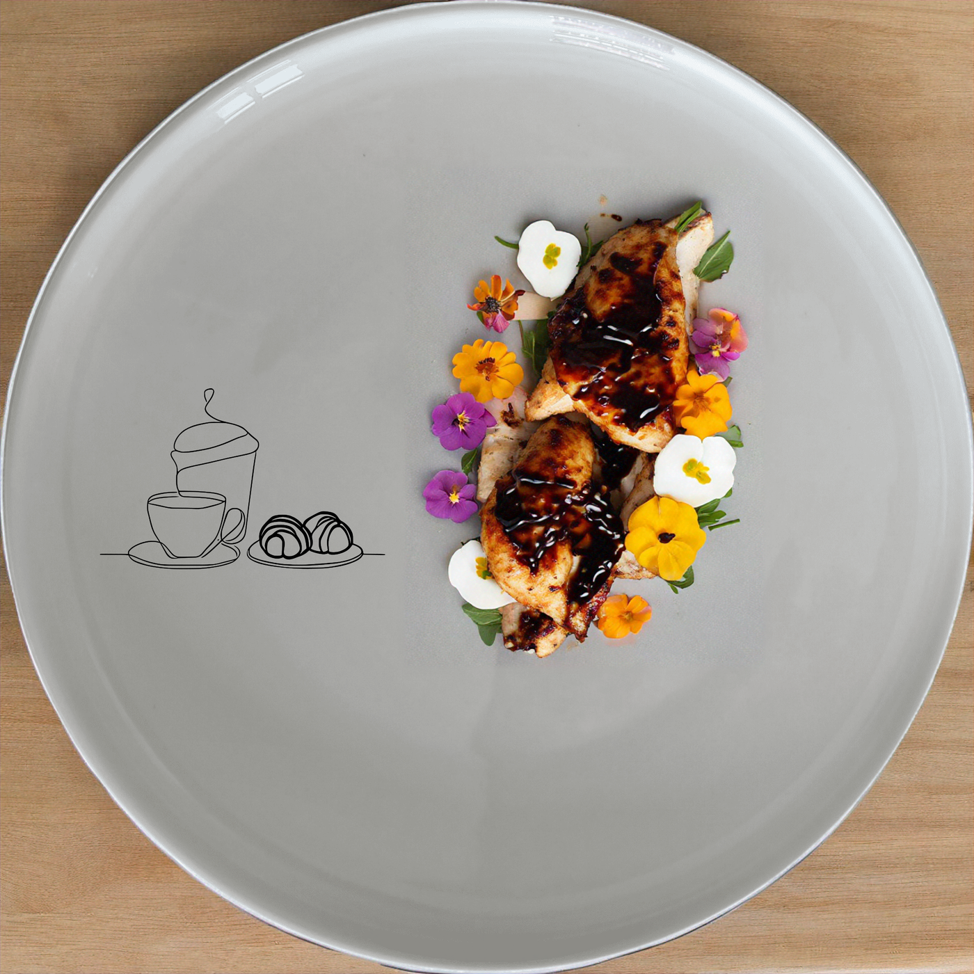 Coffee Pastries Dinner Plate Set of 4 - Range 4 is a stylish and practical addition to your dining collection, perfect for everyday use or special occasions.