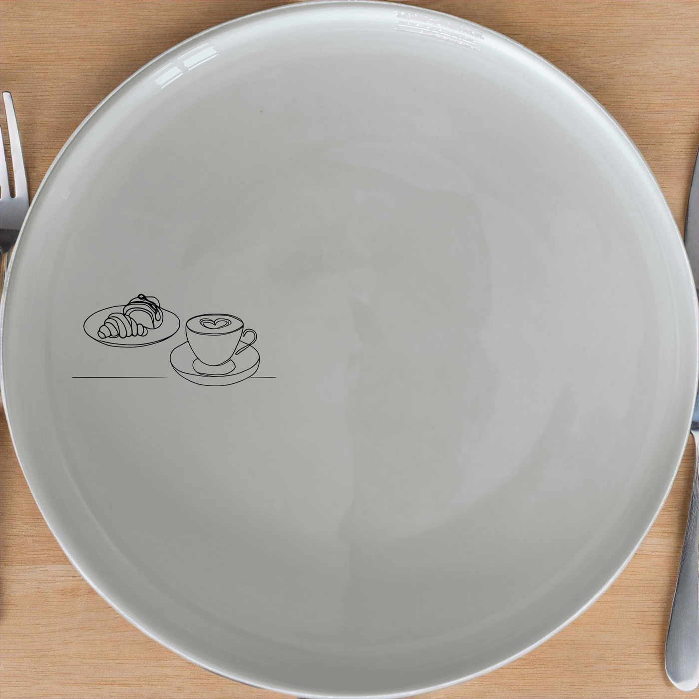 Coffee Pastries Side Plate Set of 4 - Range 3 adds a touch of elegance to your dining experience with its minimalist design and versatile appeal.
