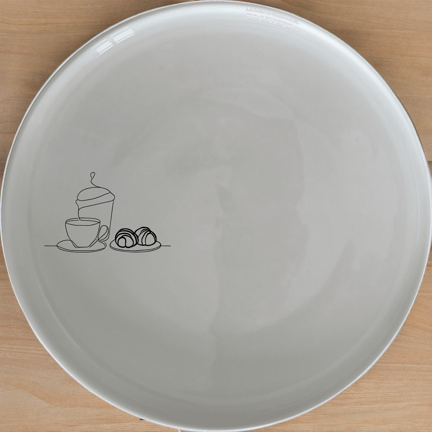 Coffee Pastries Side Plate Set of 4 - Range 4 is a charming addition to any dining table, perfect for enjoying your favorite treats.