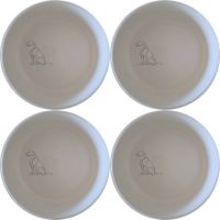 Dog Breeds Bowl Set of 4 - Range 2 is a stylish and practical addition to any kitchen. These ceramic bowls are perfect for serving meals and snacks.