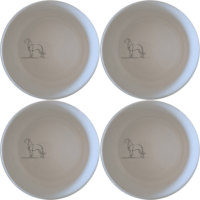 Dog Breeds Bowl Set of 4 - Range 3 is a stylish and practical addition to any kitchen. These ceramic bowls feature elegant dog breed illustrations, perfect for everyday use or special occasions.
