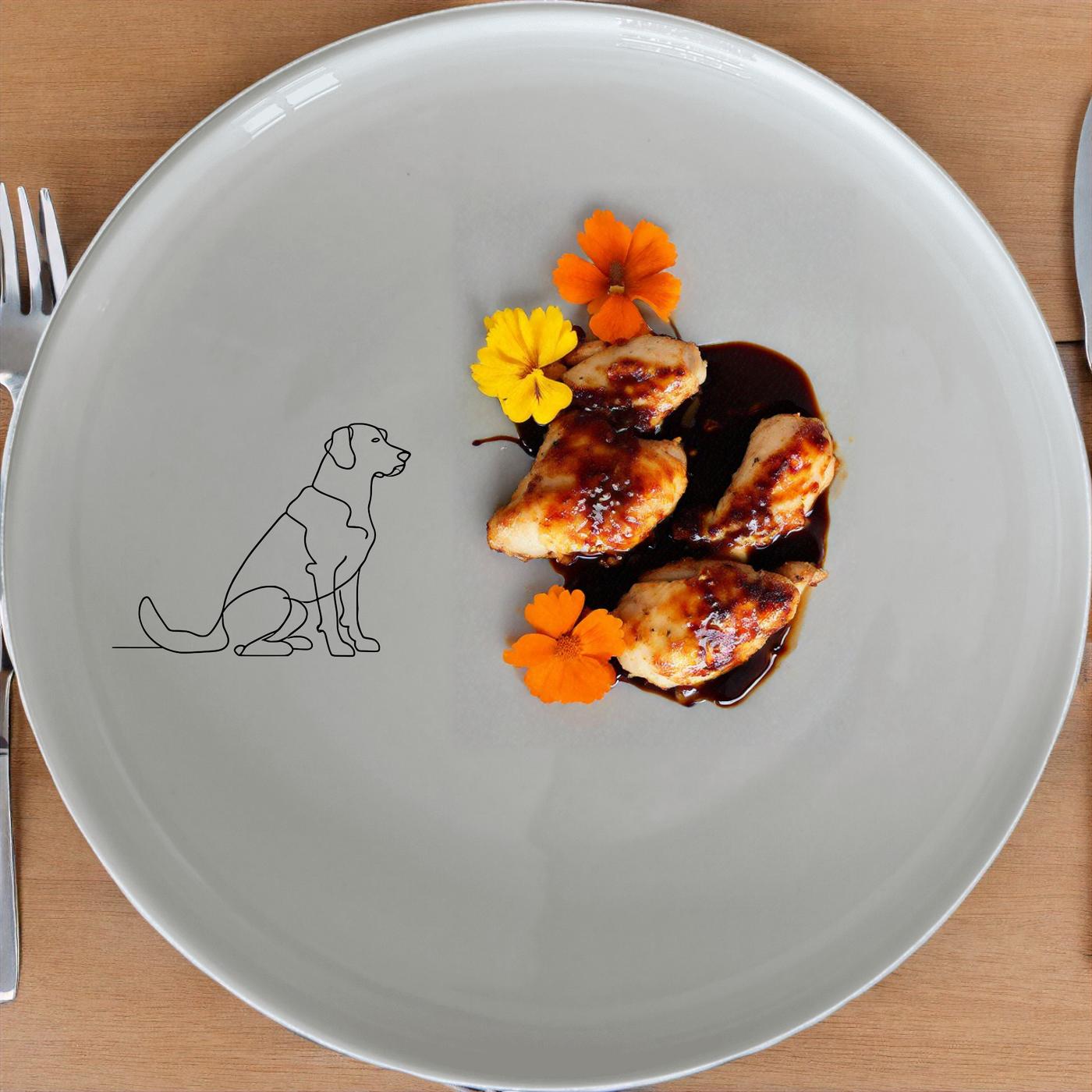 The Dog Breeds Dinnerware Set of 12 - Range 1 combines modern design with classic elegance, perfect for any dining occasion.