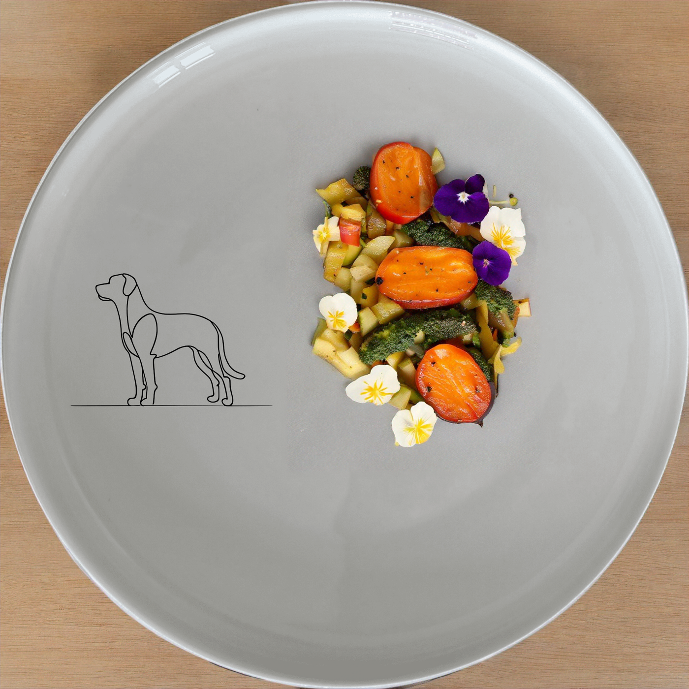 Dog Breeds Dinner Plate Set of 4 - Range 3 is a stylish and elegant set of four dinner plates featuring a minimalist dog breed design. Perfect for any dog lover, these plates are made from high-quality ceramic and are dishwasher and microwave safe.