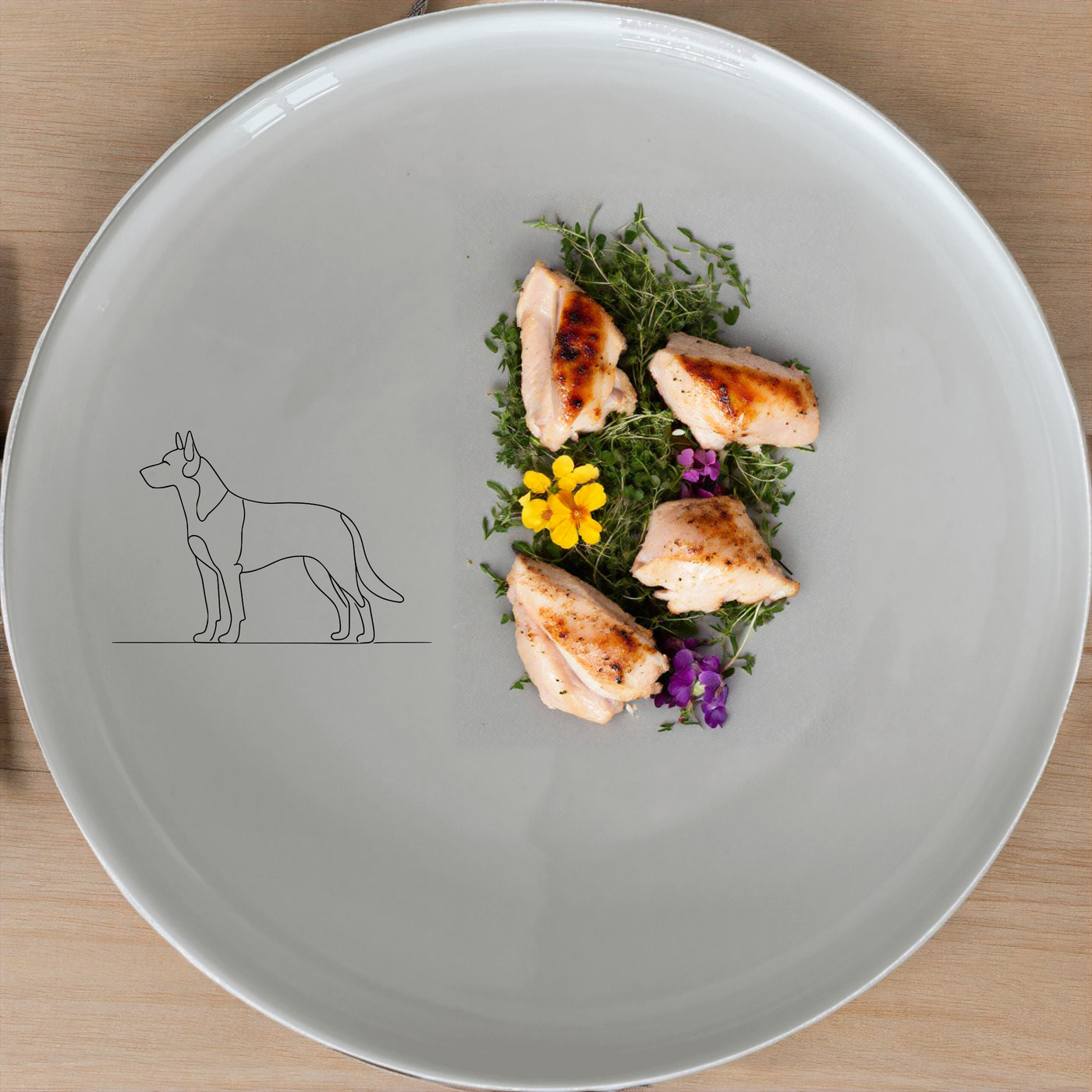 Dog Breeds Dinner Plate Set of 4 - Range 4 offers a stylish and unique design for your dining table, perfect for pet lovers.