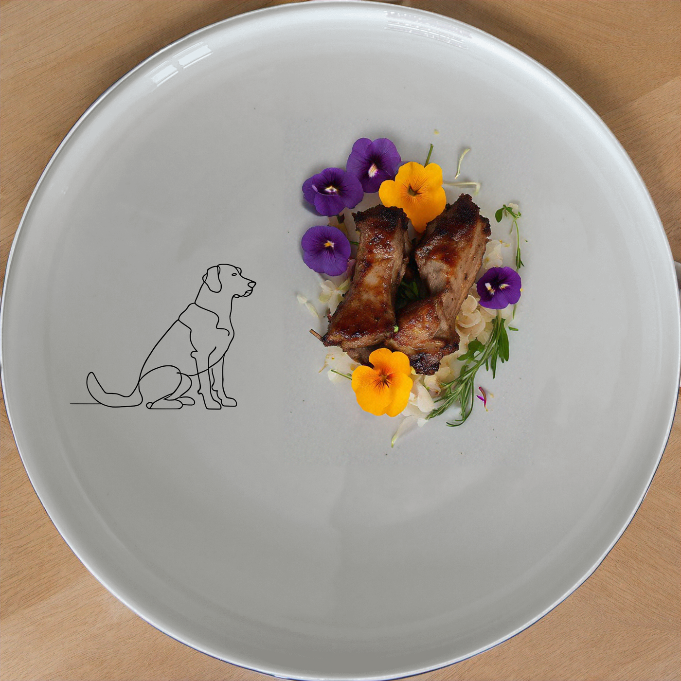 Dog Breeds Side Plate Set of 4 - Range 1 is a stylish and functional set of four 21cm side plates featuring elegant dog breed illustrations. Perfect for everyday use or special occasions.