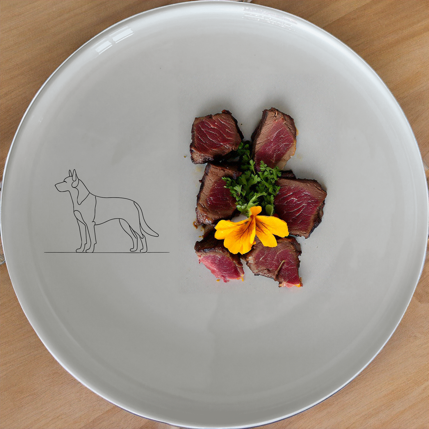 Dog Breeds Side Plate Set of 4 - Range 4 offers elegant ceramic plates with detailed breed illustrations, perfect for pet lovers.
