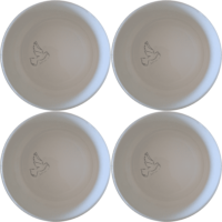 Dove Peace Star Bowl Set of 4 - Range 3 features a serene dove design, perfect for everyday meals and special occasions.