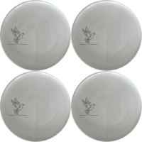 Dove Peace Star Dinner Plate Set of 4 - Range 1 is a beautifully designed set of dinner plates featuring a minimalist dove and star motif. Perfect for everyday use or special occasions.