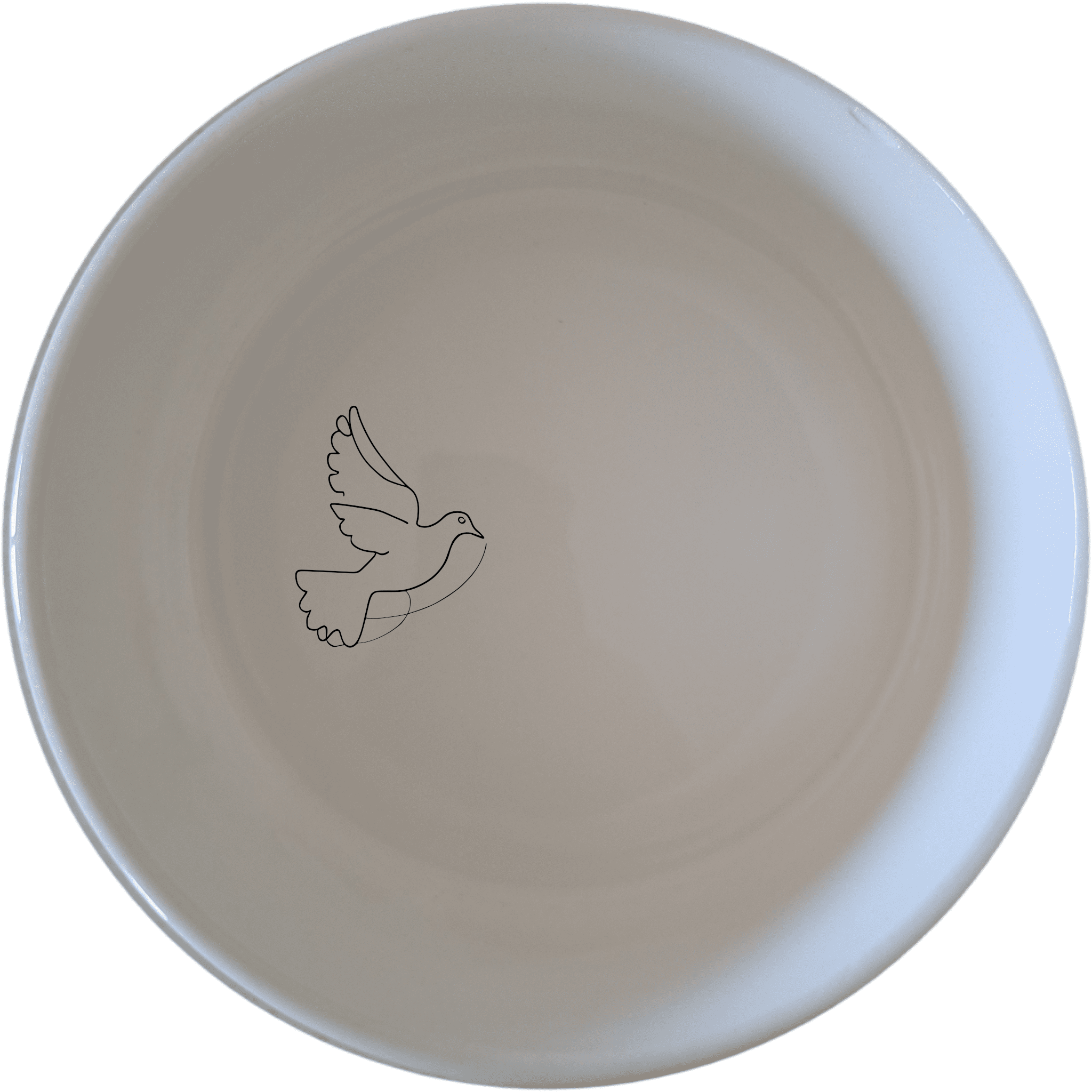 Dove Peace Star Bowl Set of 4 - Range 3 features a serene dove design, perfect for everyday meals and special occasions.