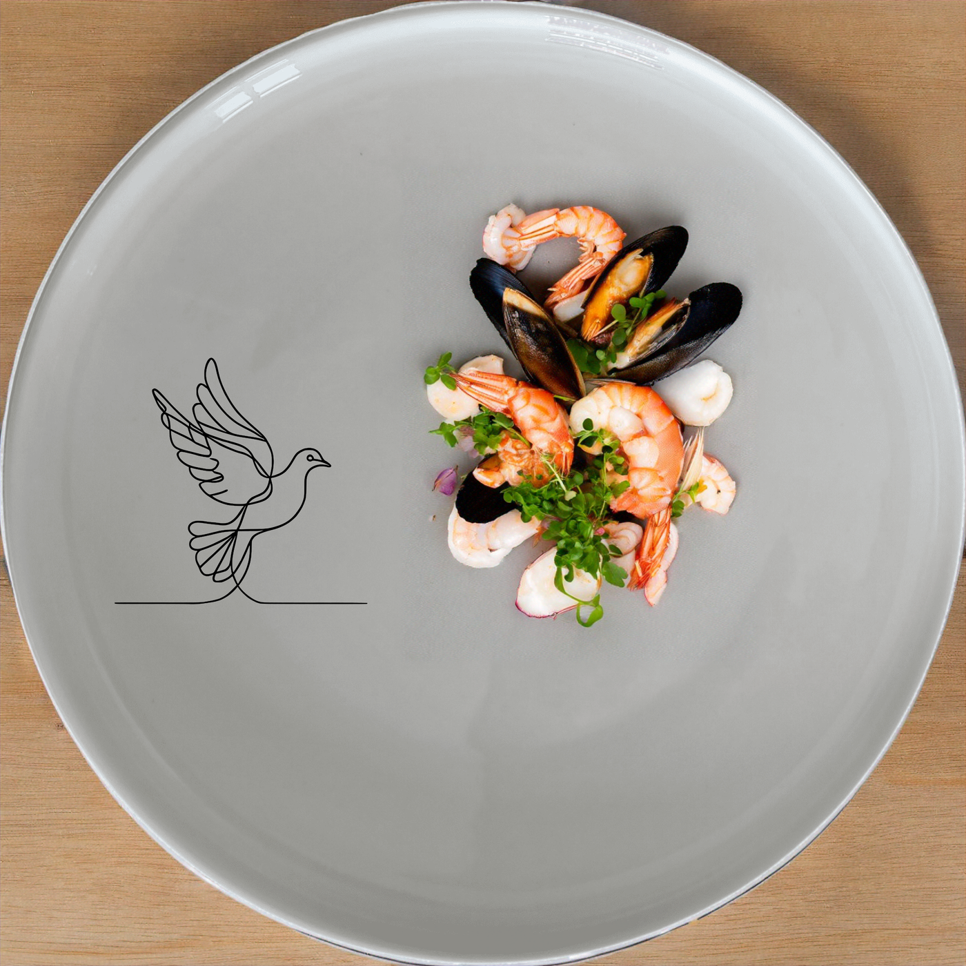 The Dove Peace Star Dinner Set of 12 brings serene elegance to your dining table with its minimalist design and timeless appeal.