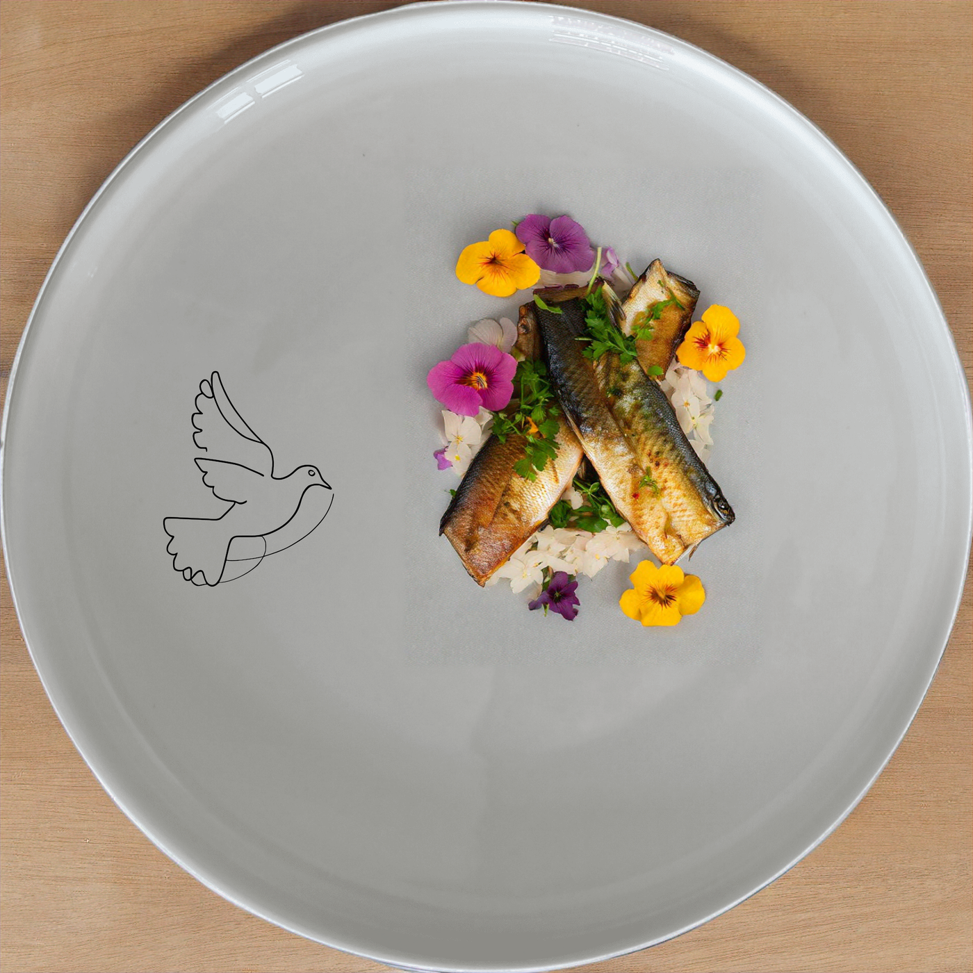 The Dove of Peace Star Dinner Set of 12 combines serene design with modern elegance, perfect for everyday use or special occasions.