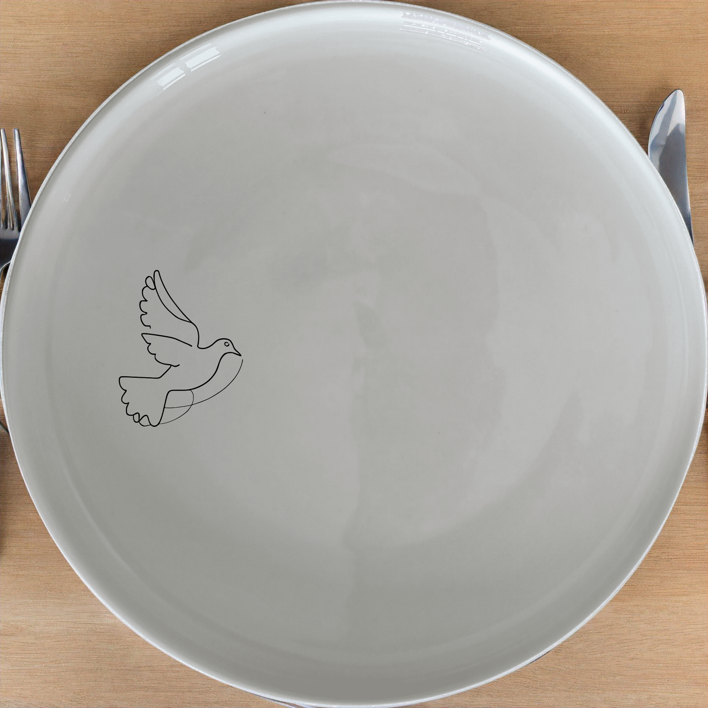 Dove Peace Star Dinner Plate Set of 4 - Range 3 offers elegant, timeless design perfect for any dining occasion.
