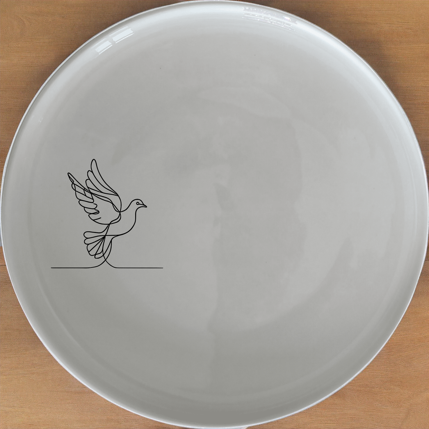 Dove Peace Star Side Plate Set of 4 - Range 1 is a beautiful and meaningful addition to your dinnerware collection. This set of four side plates features a delicate dove and peace star design, perfect for everyday use or special occasions.