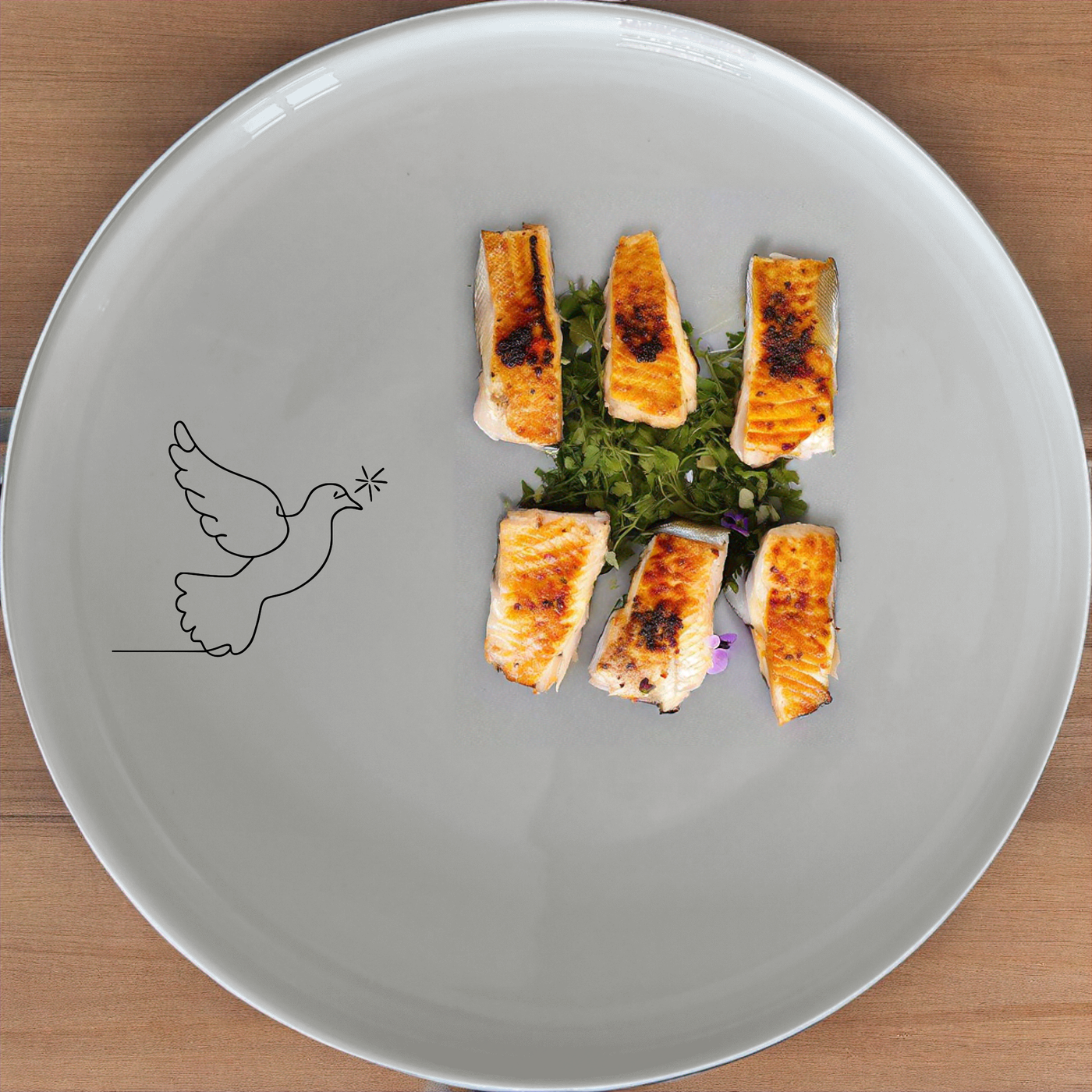 Dove Peace Star Side Plate Set of 4 - Range 2 is a beautifully designed set of four side plates featuring a delicate dove and star motif. Perfect for everyday use or special occasions, these plates add a touch of serenity to your dining table.