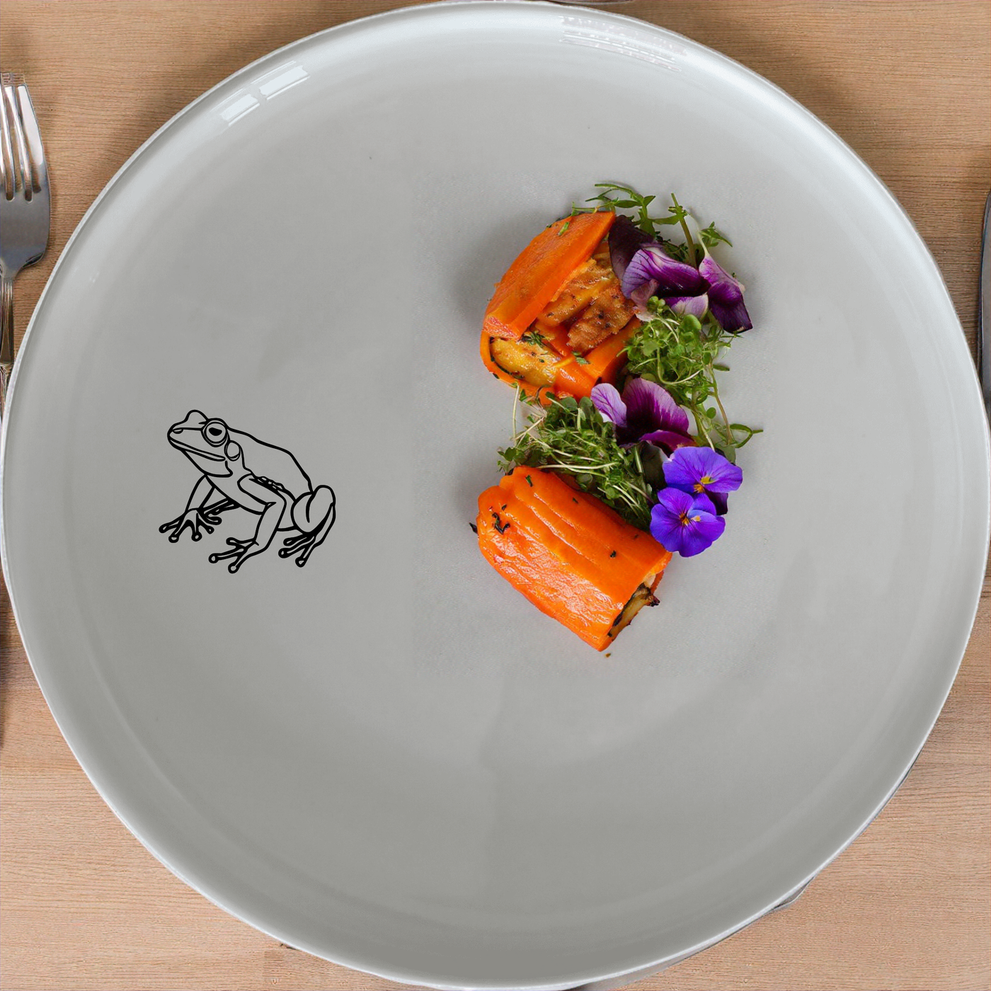 Frogs Reptiles Dinnerware Set of 12 - Range 2 is a charming and versatile dinner set featuring elegant frog designs, perfect for everyday use or special occasions.