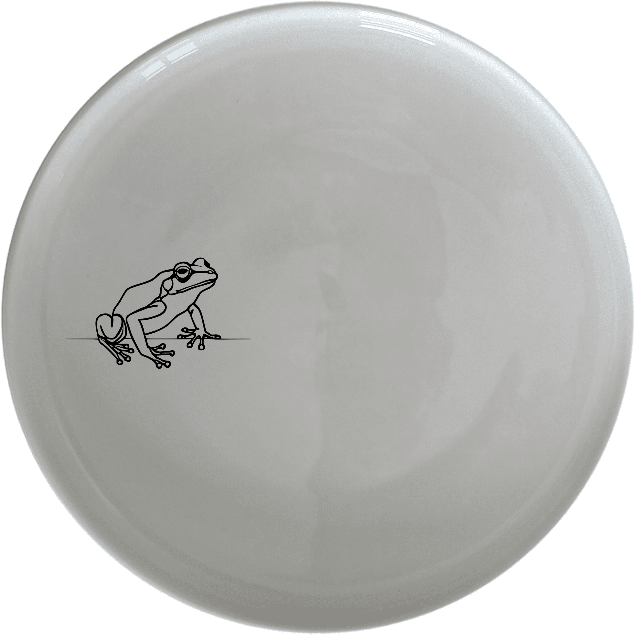 Frogs Reptiles Side Plate Set of 4 - Range 4 is a charming and versatile set of four 21cm side plates featuring a minimalist frog design, perfect for everyday dining or special occasions.