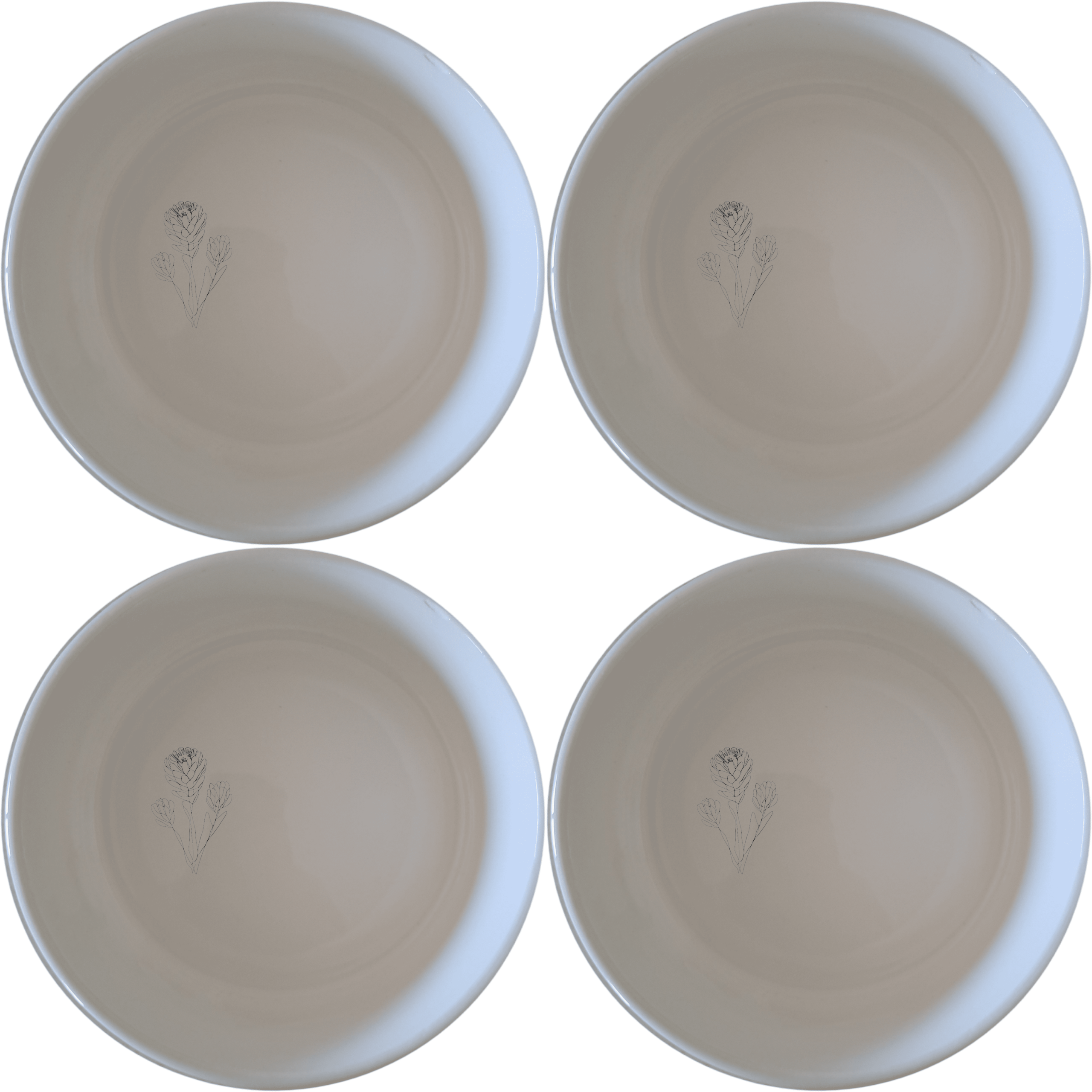 Fynbos Bowl Set of 4 - Range 4 adds a touch of nature to your dining table with its elegant design and versatile use.
