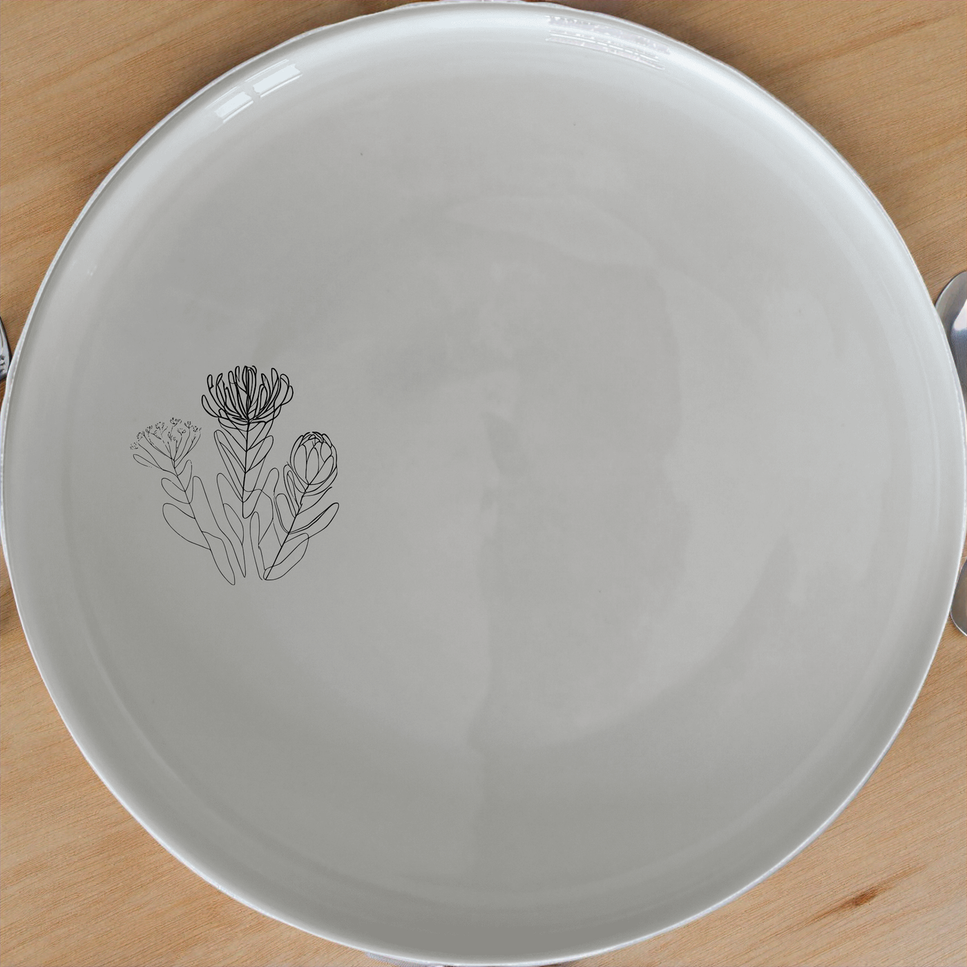 Fynbos Collection Side Plate Set of 4 - Range 3 adds elegance to any table setting with its unique design and high-quality ceramic construction.