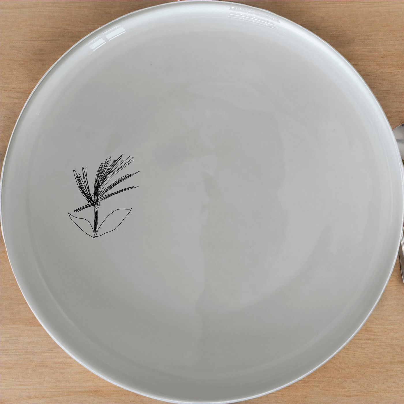 Flower Panda Side Plate Set of 4 - Range 1 adds a touch of nature to your dining table. Perfect for everyday use or special occasions.
