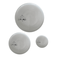 The Lotus Temple Watercolour Dinner Set of 12 features delicate lotus temple artwork on each piece, perfect for adding a touch of serenity to your dining experience.