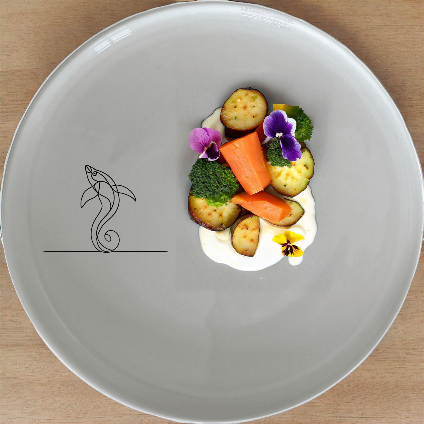 Ocean Sea Life Dinner Plate Set of 4 - Range 1 is a beautiful and unique dinner plate set featuring ocean and sea life designs. Perfect for any home kitchen or dining room.