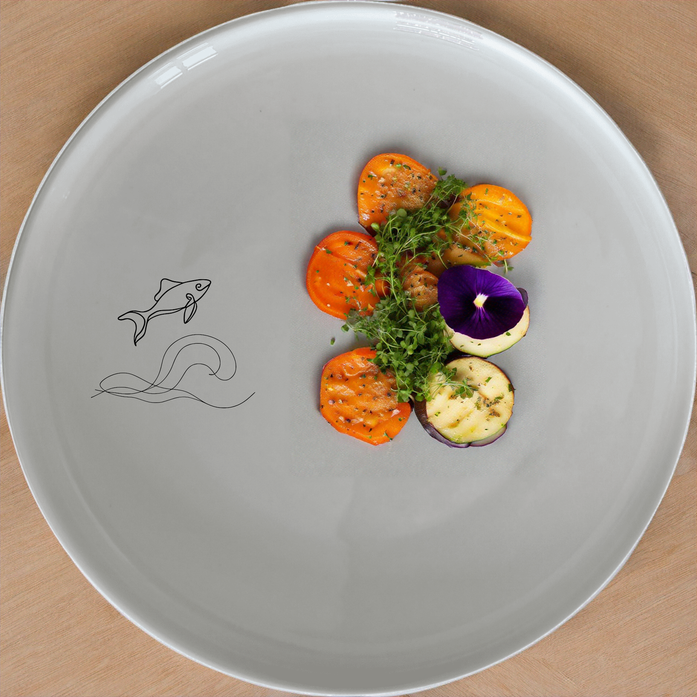 Ocean Sea Life Dinner Plate Set of 4 - Range 2 is a stunning collection of dinner plates featuring elegant sea life designs. Perfect for any dining occasion.