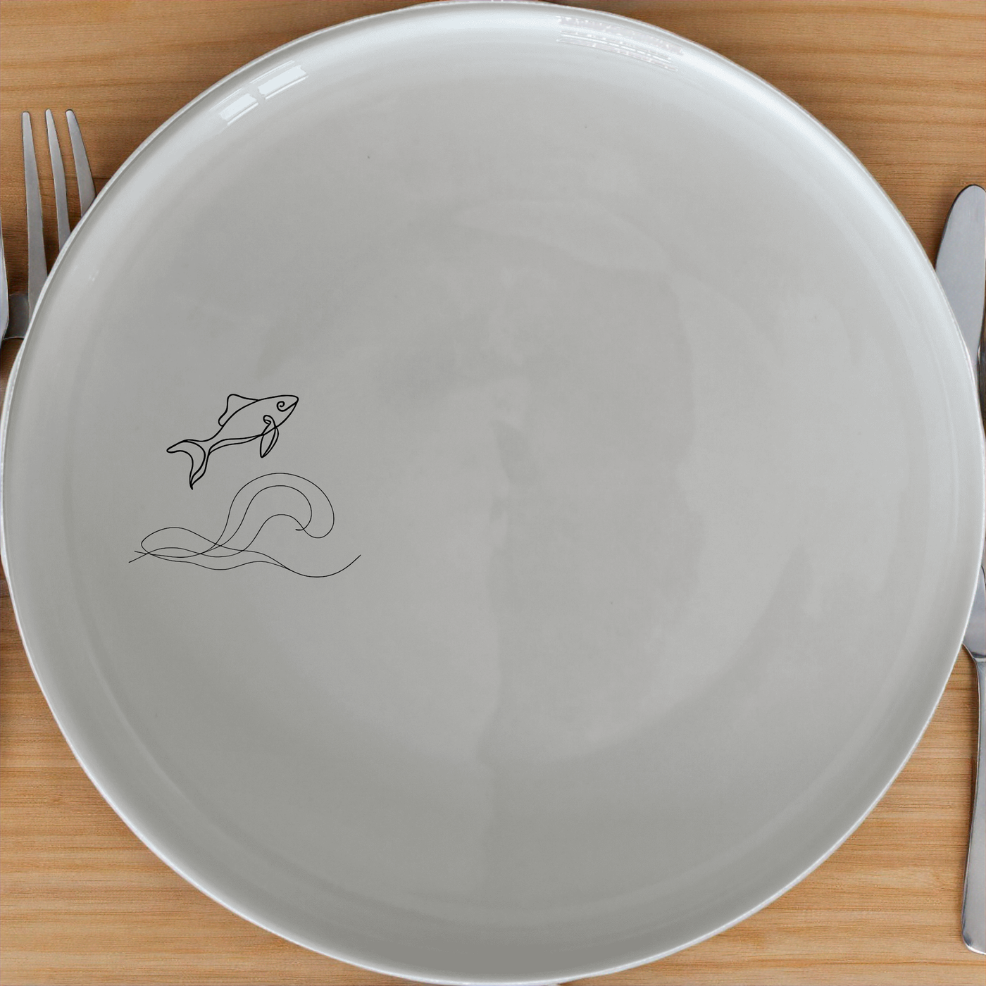 Ocean Sea Life Side Plate Set of 4 - Range 2 adds coastal charm to your dining table with elegant sea life designs.