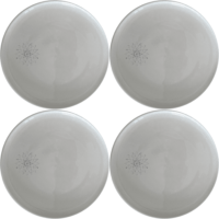 Sacred Geometry Mandala Star Side Plate Set of 4 - Range 2 adds artistic flair to your dining table with intricate geometric designs.