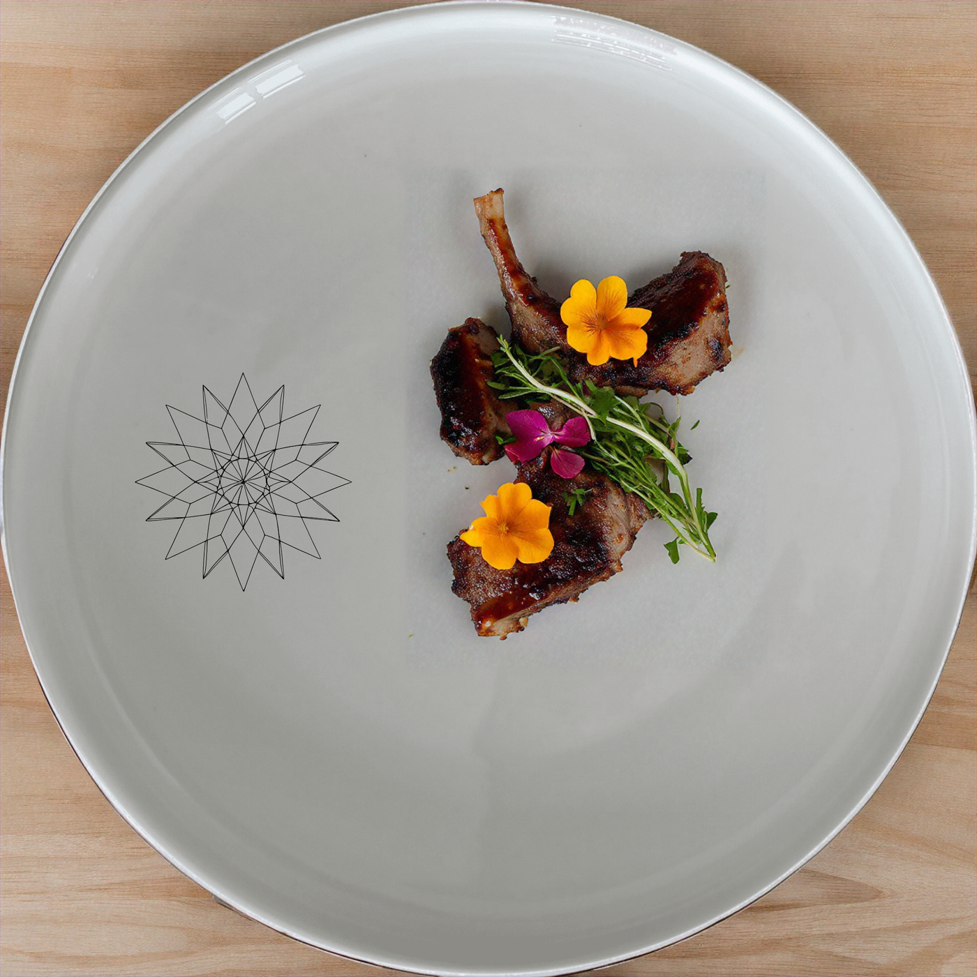 The Sacred Geometry Mandala Star Dinner Set of 12 features intricate mandala designs, perfect for elevating your dining experience with artistic flair.