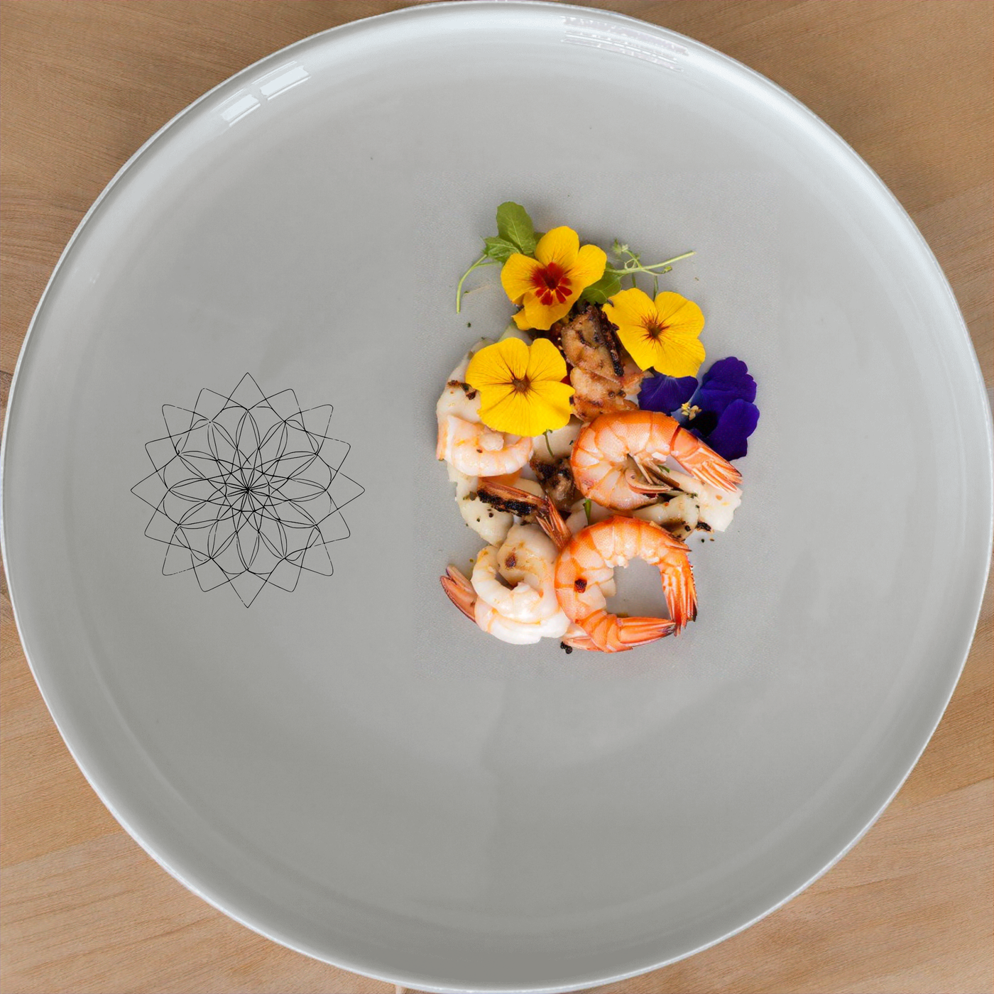 Sacred Geometry Mandala Star Dinner Set of 12 - Range 4 offers a unique and artistic dining experience with intricate mandala designs.