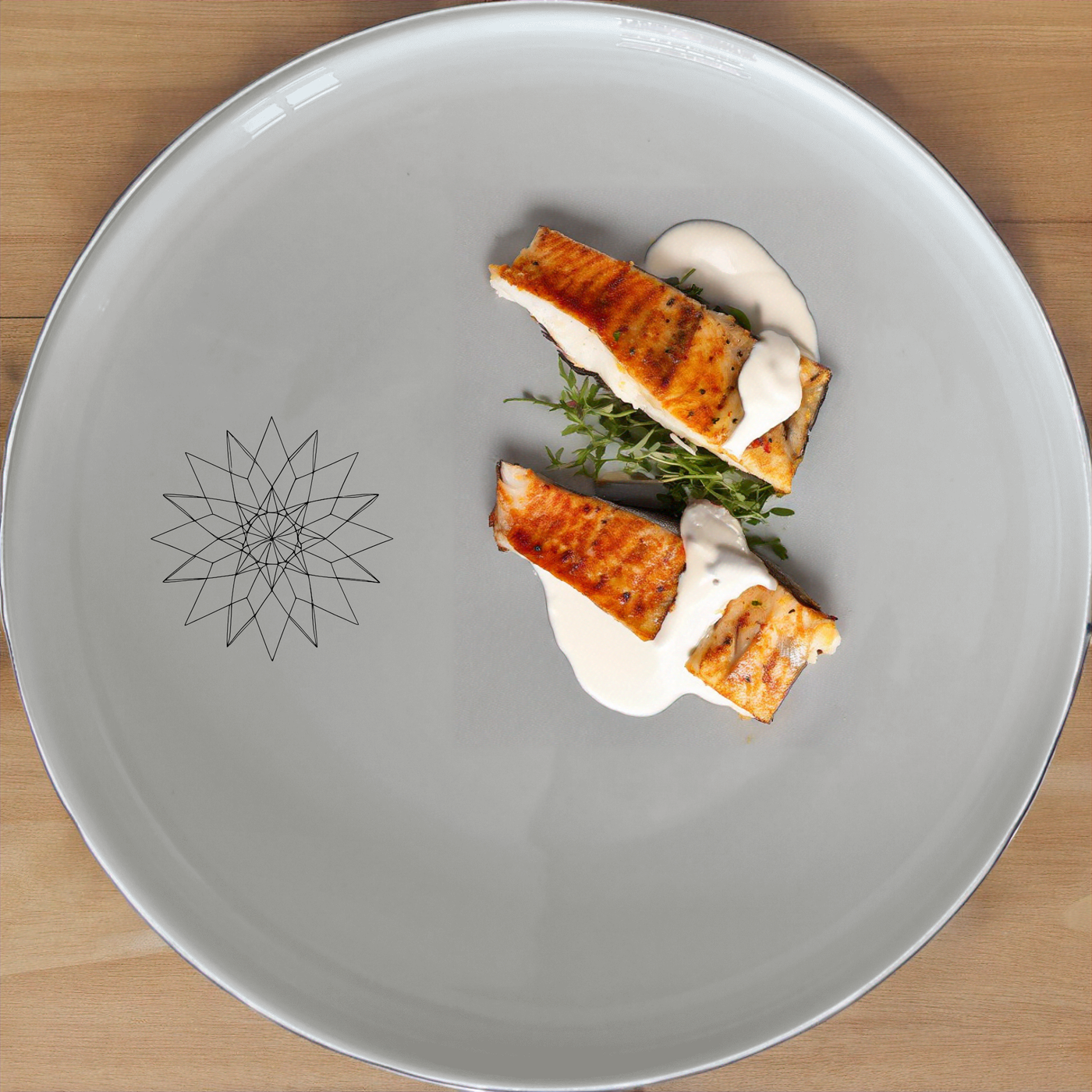 Sacred Geometry Mandala Star Dinner Plate Set of 4 - Range 2 adds a touch of abstract art to your dining table. This set of four plates features intricate mandala designs that bring a modern, artistic flair to any meal.