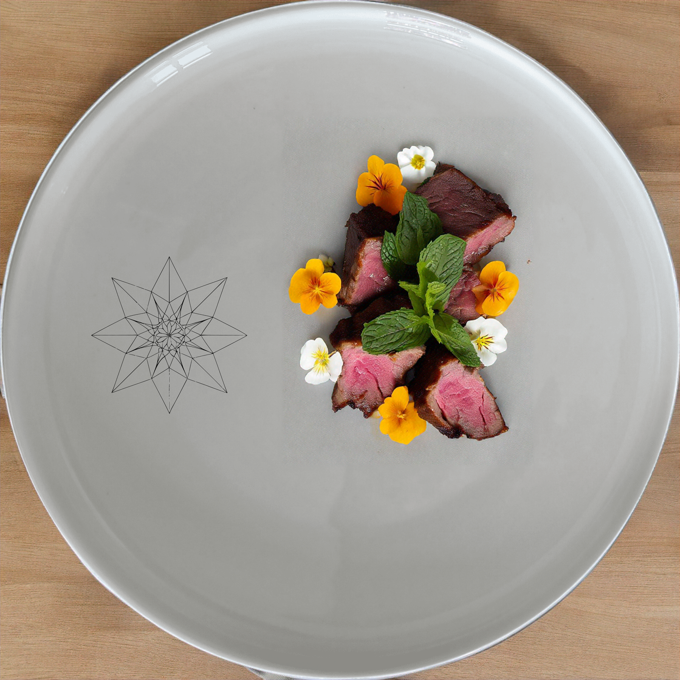 Sacred Geometry Mandala Star Dinner Plate Set of 4 - Range 3 adds a touch of art to your dining table with intricate mandala designs.