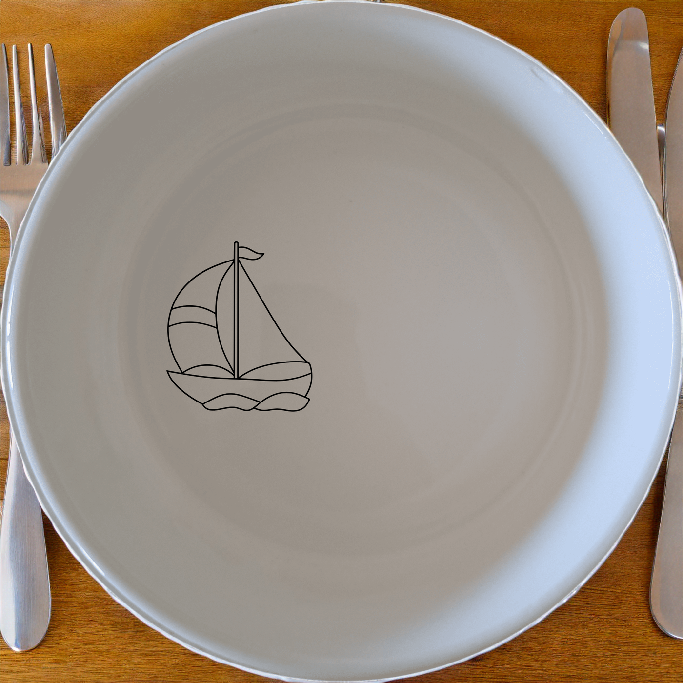 Sailing Boat Bowl Set of 4 - Range 1 adds nautical charm to your dining table with elegant simplicity and durability.